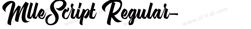 MlleScript Regular字体转换 MlleScript Regular字体转换